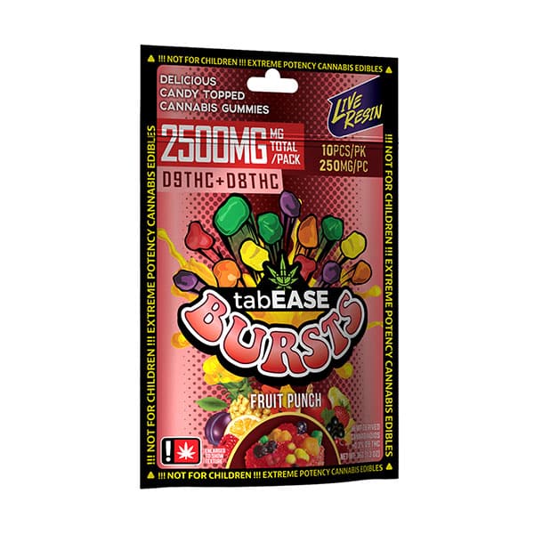TabEase D9/D8 Gummy Bursts | (10ct) 2500mg