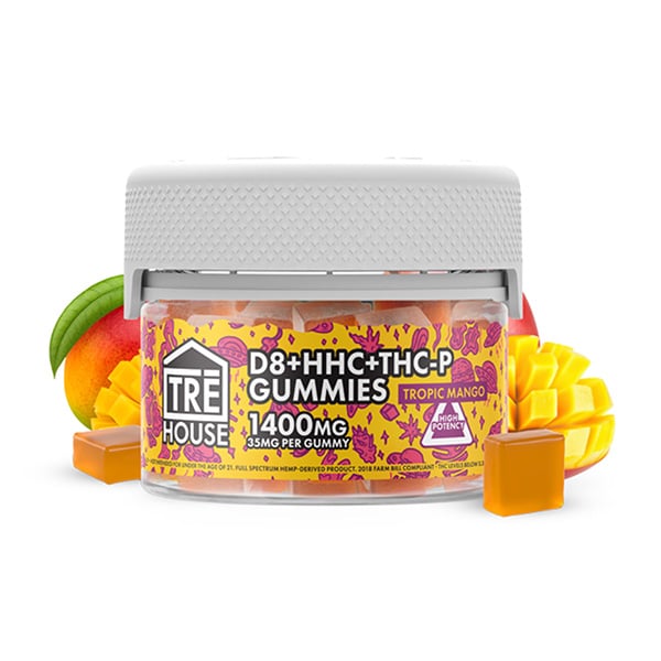 Tre House D8 + HHC + THC-P Gummies | (40ct) 1400mg